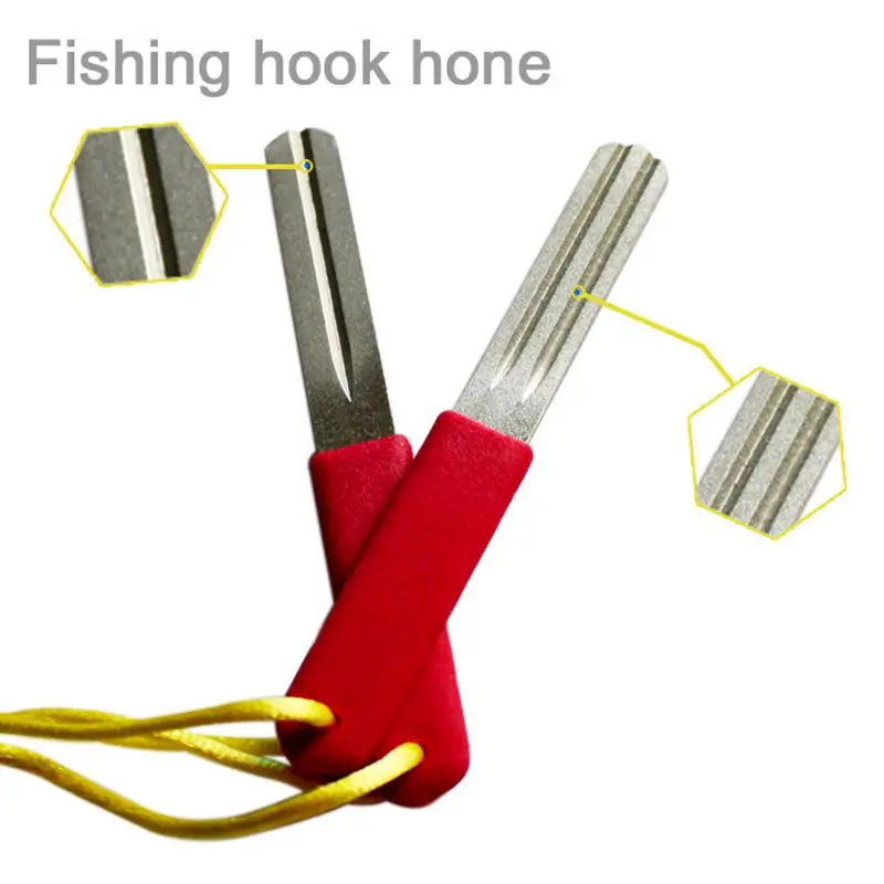 

High Quality Diamond Hook Sharpener Fishing Hook Hone Fishing Accessories Fishhook Fly Tackle 100mm*10mm*2mm 18g
