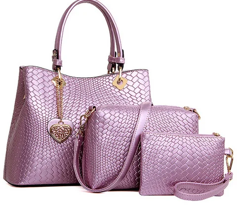 2017 Роскошные модные женские туфли сумка-мессенджер сумки кожаные 3 шт./компл.