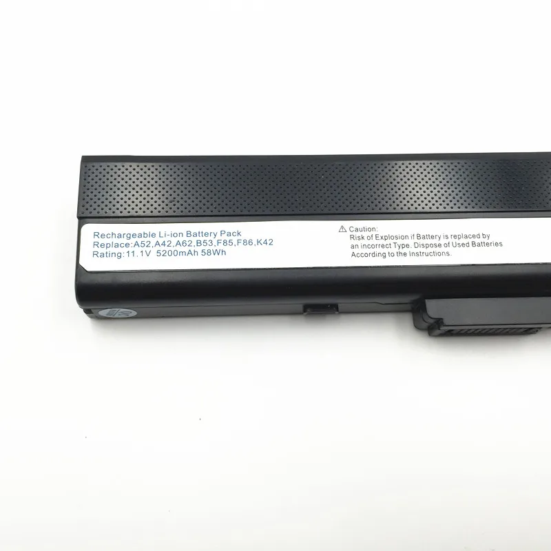 6 Сотовый Аккумулятор для ноутбука ASUS A32 K52 A31 k52 X52F X52J X52JB X52JC X52JE X52JG X52JK X52JR X52Jt X52JU X52JV