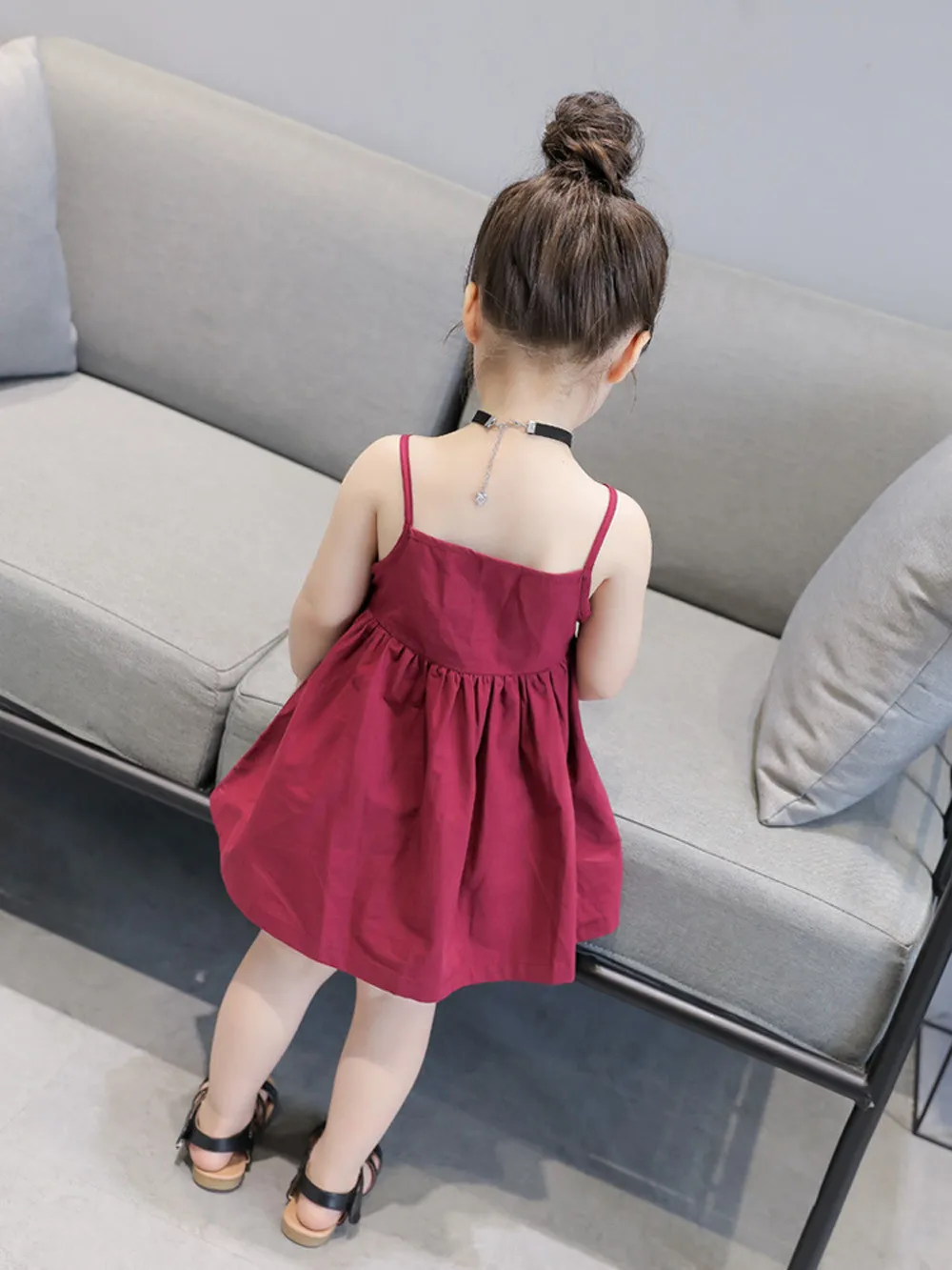 Toddler dresses for girls Summer Princess Kids Baby Party Wedding Sleeveless Dress robe princesse vestido Dropshipping #P2 | Детская