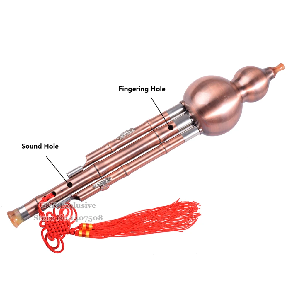 Китайская флейта Hulusi традиционная тыква флуоресцентная духовка музыкальные