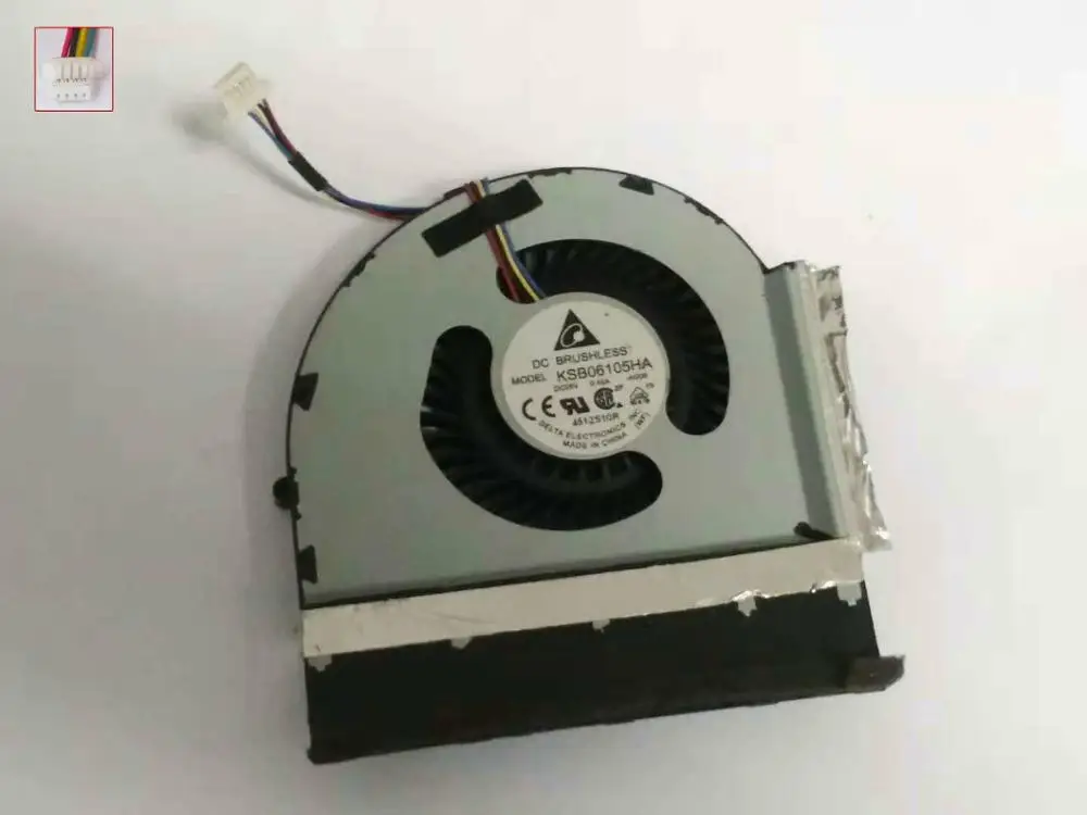 Подлинный для IBM For Lenovo Thinkpad W520 FRU 04W1574 KSB06105HA AG10 AG06 BK1B DC5V 0.50A 4 контактный проводной