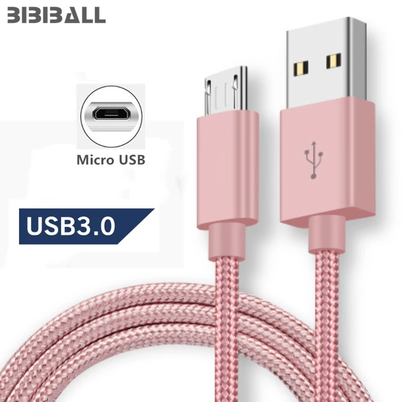 Микро USB кабель для быстрой зарядки для Samsung Galaxy A3/A5/A7 J7 Pro J2 стол 1/2/3 М длинные V8 для зарядки передачи и синхронизации данных Зарядное устройство