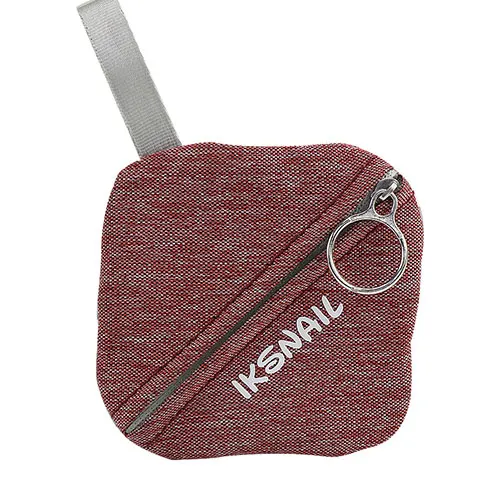 Red IKSNAIL портативный милый наушник/Чехол-кошелек для мелочи для беспроводных наушников ключ доллар деньги сумка для хранения для наушников зарядный кабель - Цвет: Red