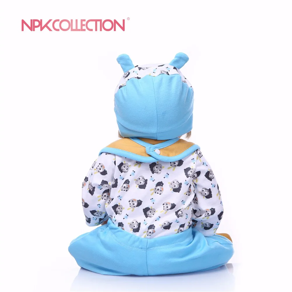 NPKCOLLECTION новый дизайн маленькая кукла-Рино полностью силиконовый корпус