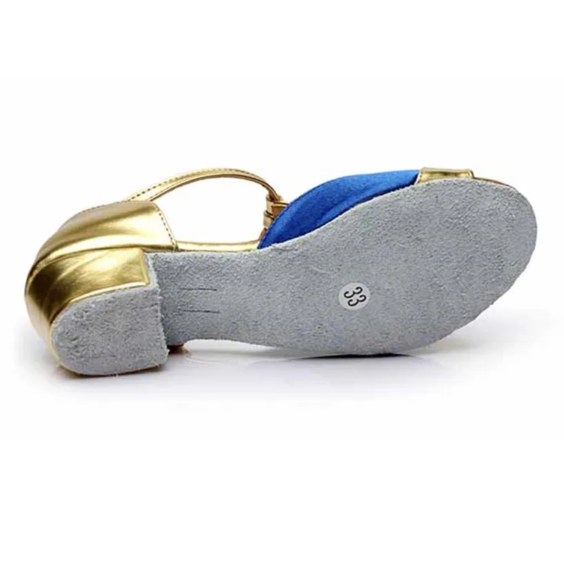 Профессиональные синие туфли для танго и латиноамериканских танцев женские