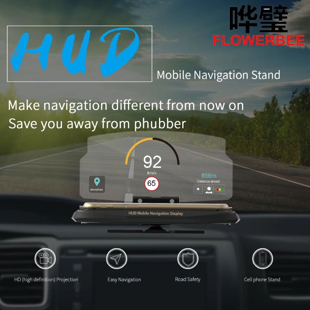 Вселенная навигационный Кронштейн Автомобильный HUD Стенд держатель проекция для