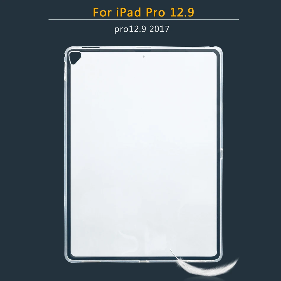 pro12.9(2017) Силиконовый чехол для Apple iPad Air 1/Air 2/Pro 9,7 10,5 12,9 11 Мягкий ТПУ чехол Обложка для iPad 9,7 mini 1, 2, 3, 4, 5 лет - Цвет: pro12.9(2017)