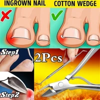 2pcsset dead skin dirt remover podiatry pedicure care onychomycosis paronychia nail correction nippers clipper cutter set