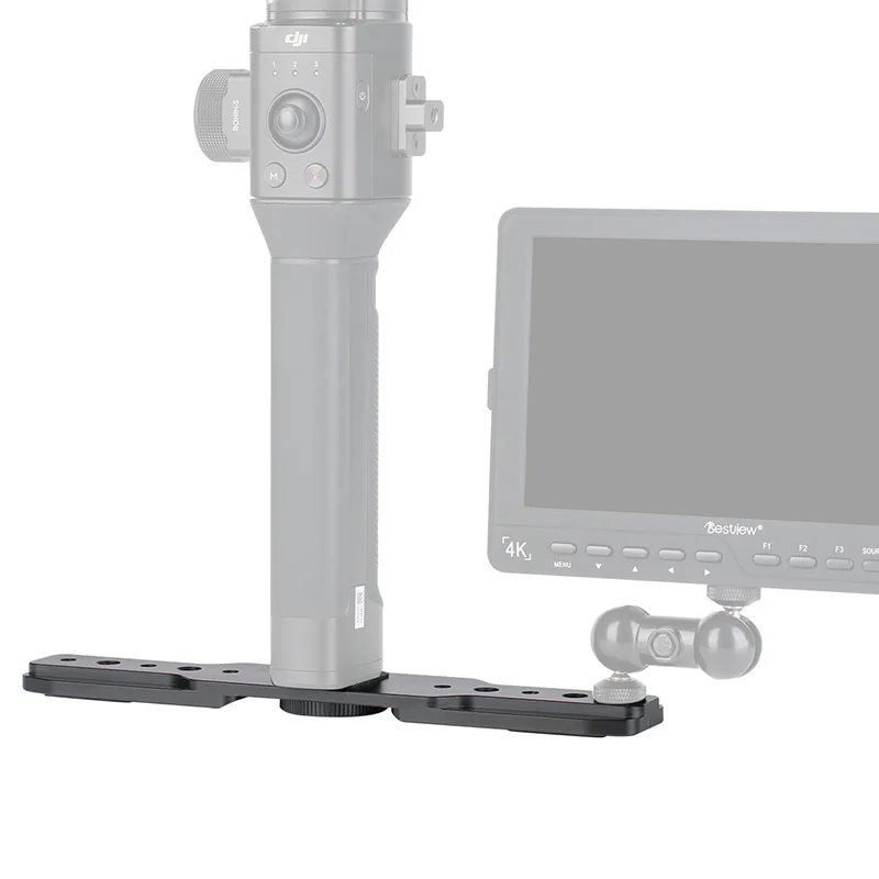 AgimbalGear Выдвижная пластина адаптер для Dji Ronin S с 1/4 3/8 винтом микрофона светодиодный