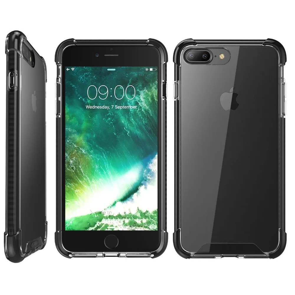 Ultra Slim Sleek ShockProof Scratch-Resistant Cover Phone Case for Iphone 7 8 / Plus Impact Clear Transparent Cases | Мобильные