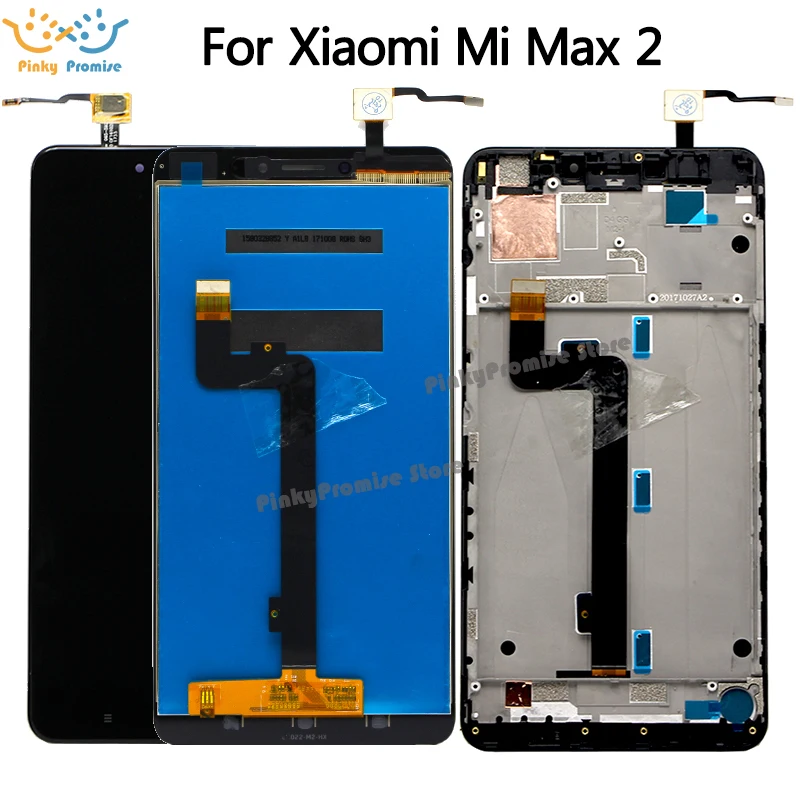 Для XIAOMI MI MAX 2 LCD Max2 ЖК дисплей сенсорный экран дигитайзер с рамкой запасные части