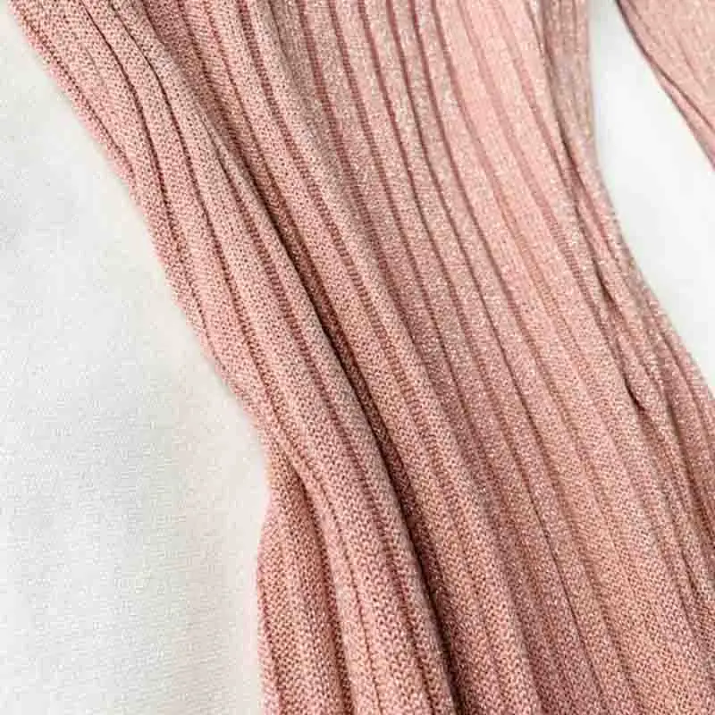 

Women Vintage Knit Dress 2019 Autumn Long sleeve O Neck High elasticity Slim bodycon Dress Casual Ladies Solid Sweater Vestidos