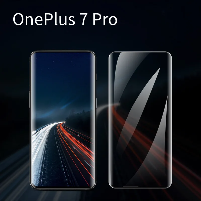Пленка для мобильного телефона из закаленного стекла для 1+ 7 pro oneplus7 pro, полностью изогнутая Защитная пленка для экрана, Взрывозащищенная ультратонкая HD пленка