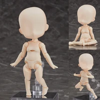 10cm kawai movable jointed dolls bjd naked body doll model without head action figure toys mannequin art sketch draw figures diy