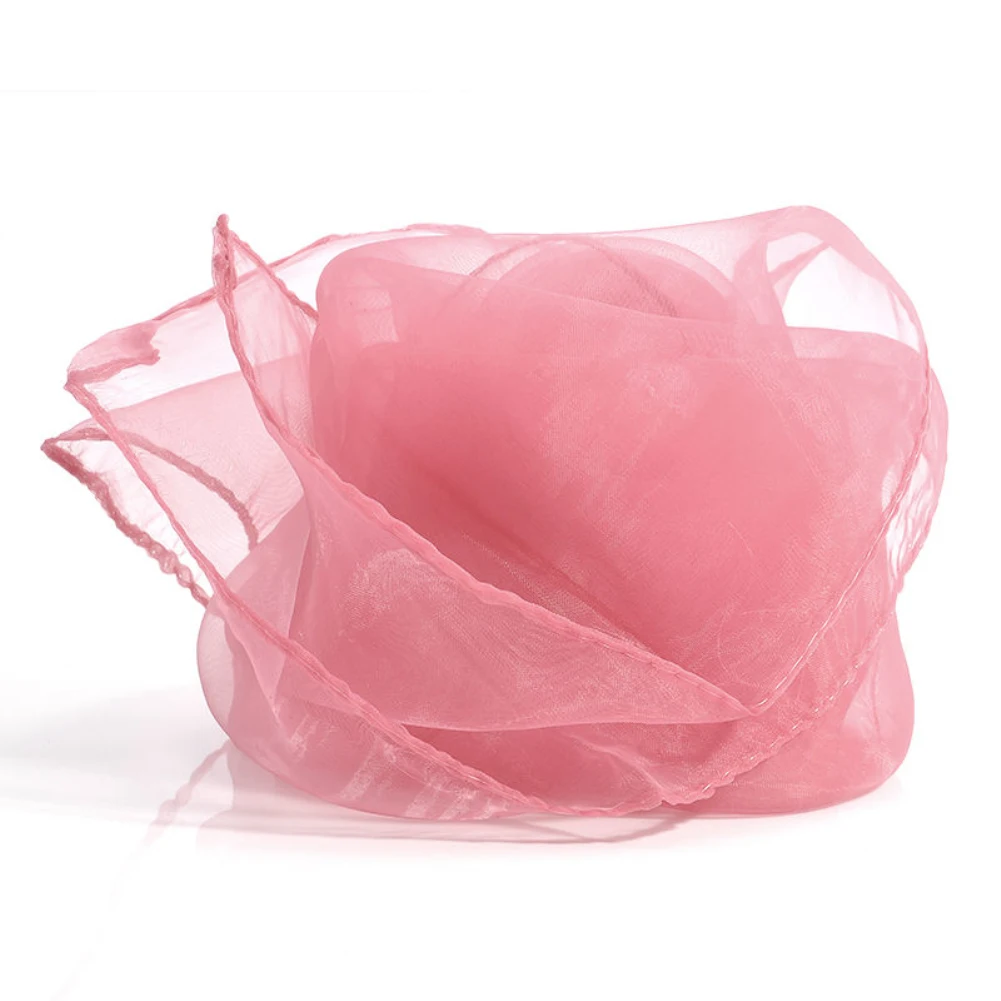 Модная женская Однотонная легкая шифоновая квадратная шаль для шарфа шеи |