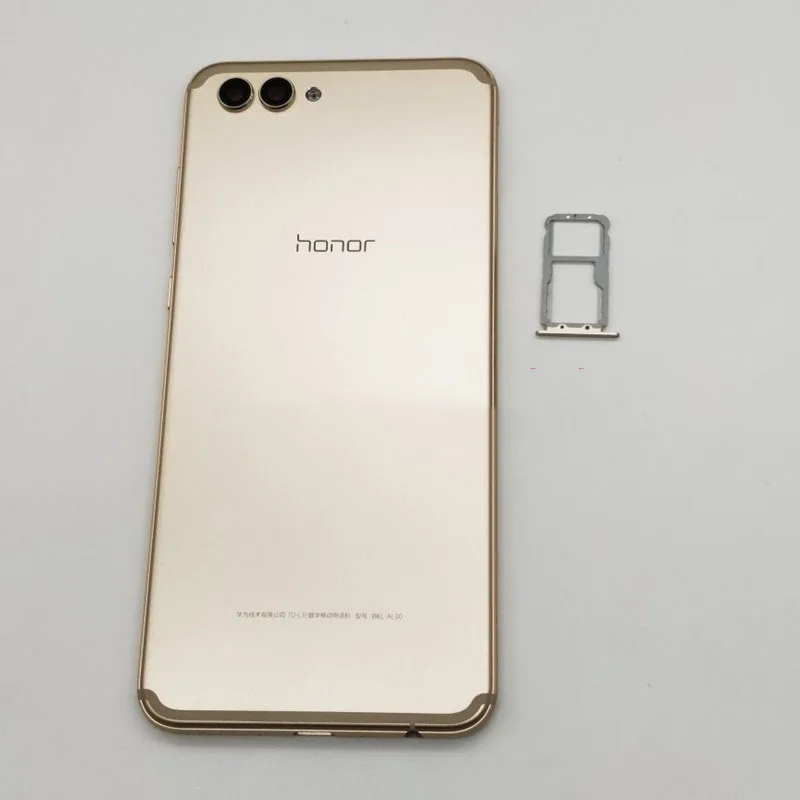 gold with simcard Подарок+ для huawei Honor V10 BKL-L09 BKL-TL10/Honor View 10 задняя крышка батарейного отсека, чехол для корпуса, запчасти для заднего стекла - Цвет: gold with simcard