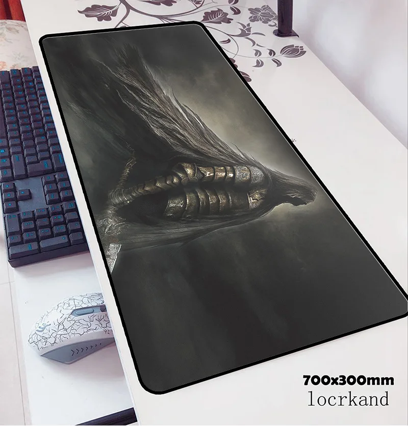 Коврик для мыши dark souls 70x30 см игровой коврик с аниме HD рисунком офисный блокнот