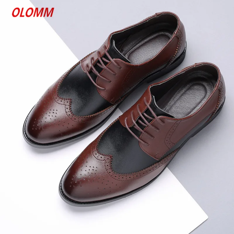 New Arrival Retro Bullock Design Men Classic Business Formal Shoes Pointed Toe leather shoes Oxford Dress | Обувь