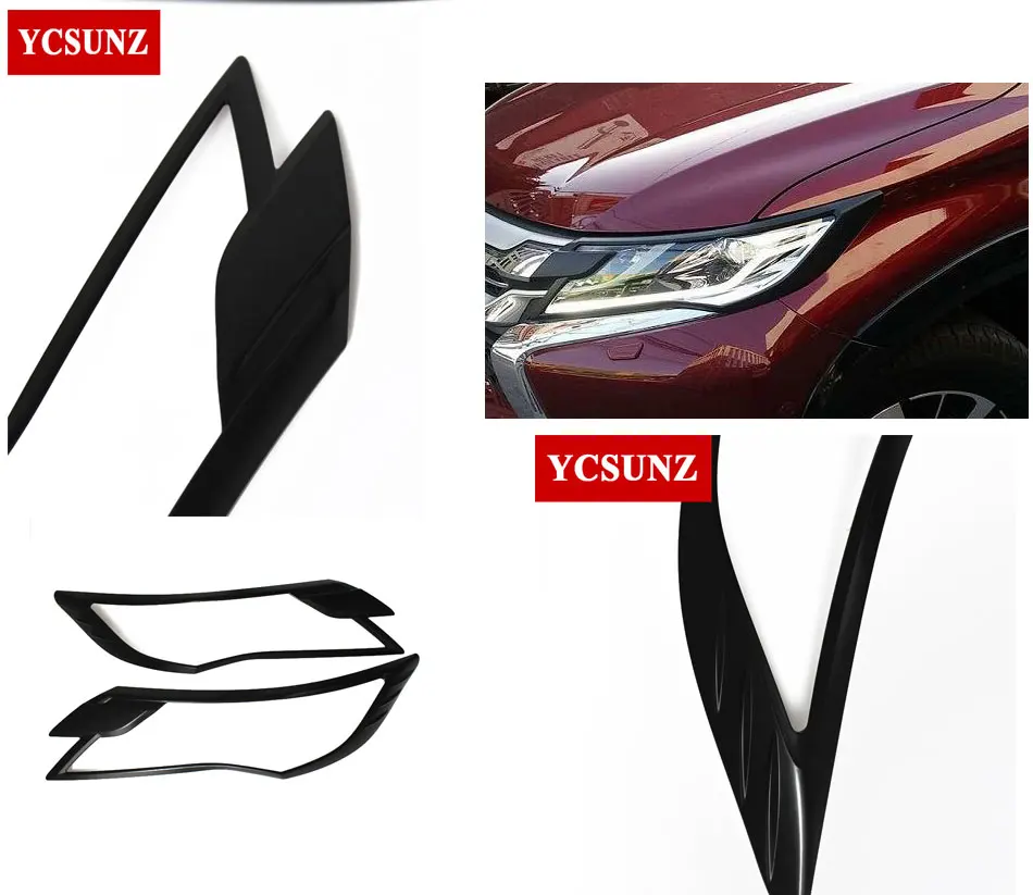Для Mitsubishi Montero аксессуары для паджеро фары Накладка для Mitsubishi Montero Pajero Sport запчасти Ycsunz