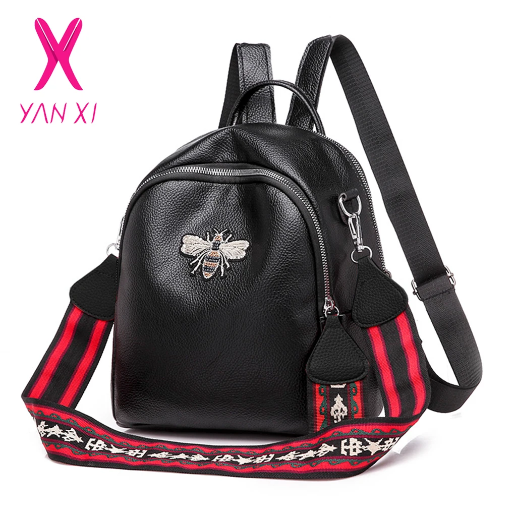 YANXI новый маленький рюкзак из искусственной кожи с Пчелой для девочек Маленький