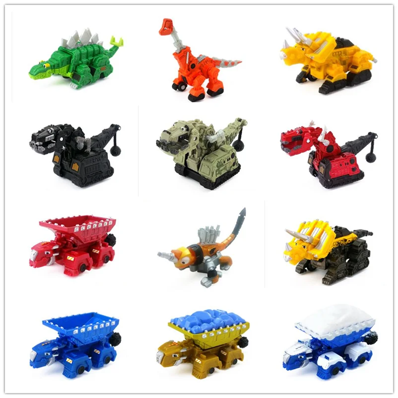 FGHGF Dinotruxs грузовик динозавр Rollodon TY Rux бульдозер Skya Ton Scoot pэхолот Garby фигурки для