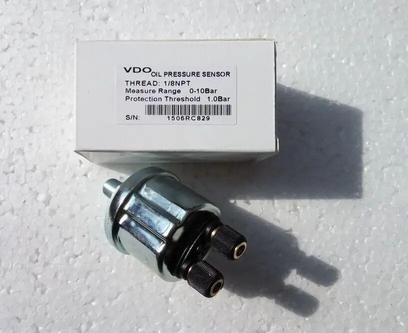 VDO 0-10 бар 1/8NPT Универсальный датчик давления масла. Датчик генератора 2 шт./лот |