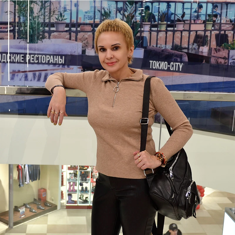 Повседневный свитер на молнии Женская водолазка с длинным рукавом осенние