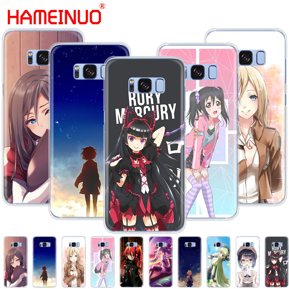 HAMEINUO милый аниме девушка комикс сотовый телефон чехол для Samsung Galaxy S9 S7 edge PLUS S8 S6 S5 S4
