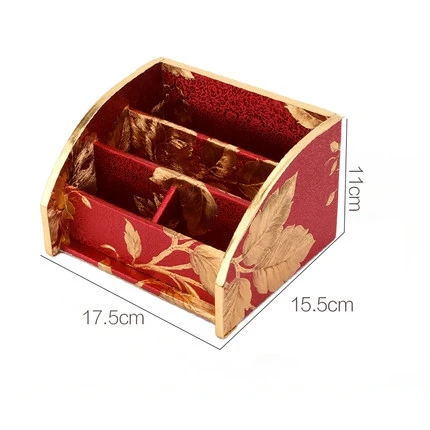 Storage box Красный кожаный атласные стены Бумага дома моды творческие мусорный бак Кухня Ванная комната мусорные баки педали отходов Бумага корзина - Цвет: Storage box