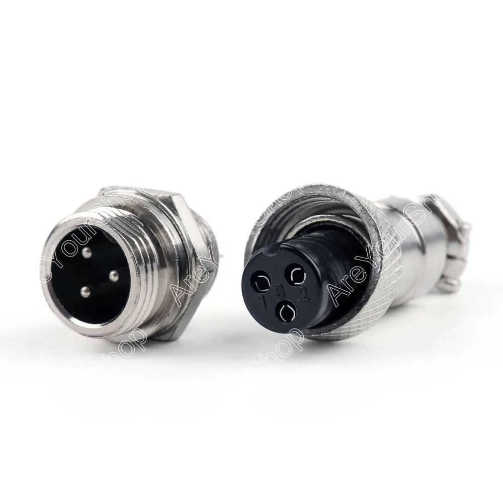 Areyourshop Распродажа 5 шт. 3 Pin XLR 12 мм аудио кабель Разъем адаптер шасси крепление высокого качества разъем провода разъем