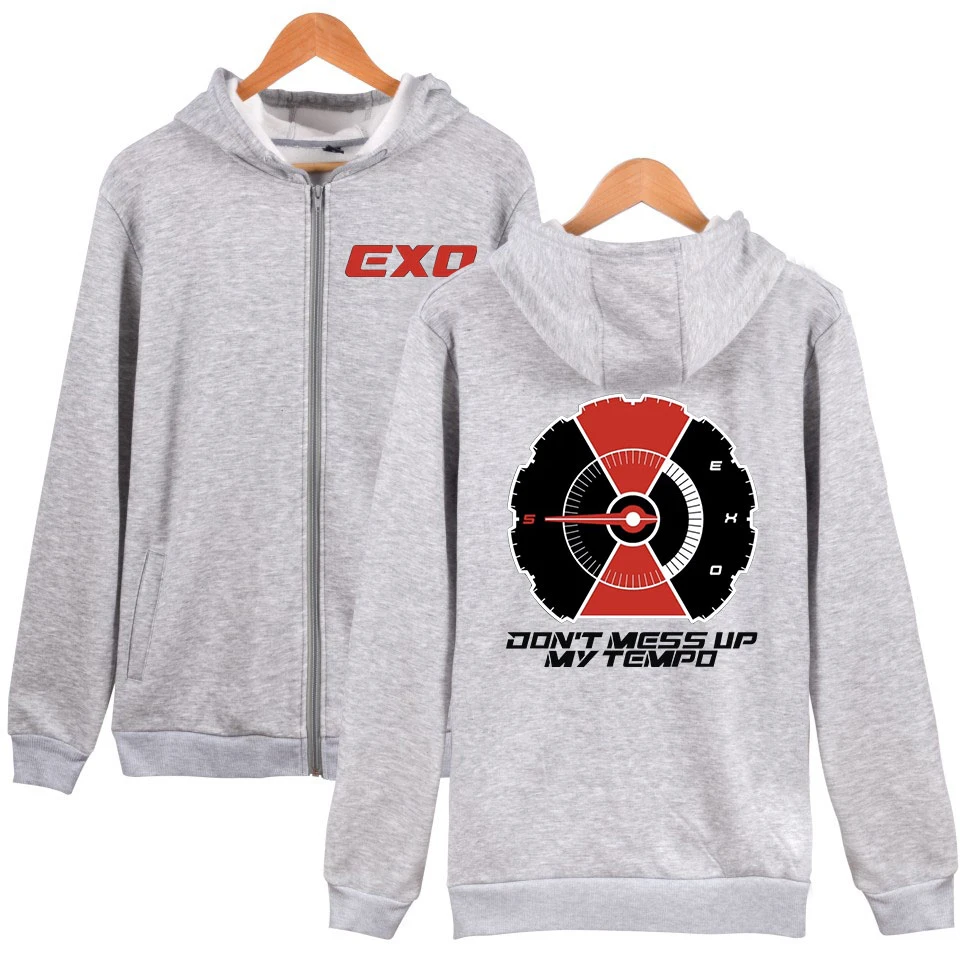 Мужская/Женская Толстовка Оверсайз Frdun Tommy 2018 модная EXO Модный пуловер на молнии