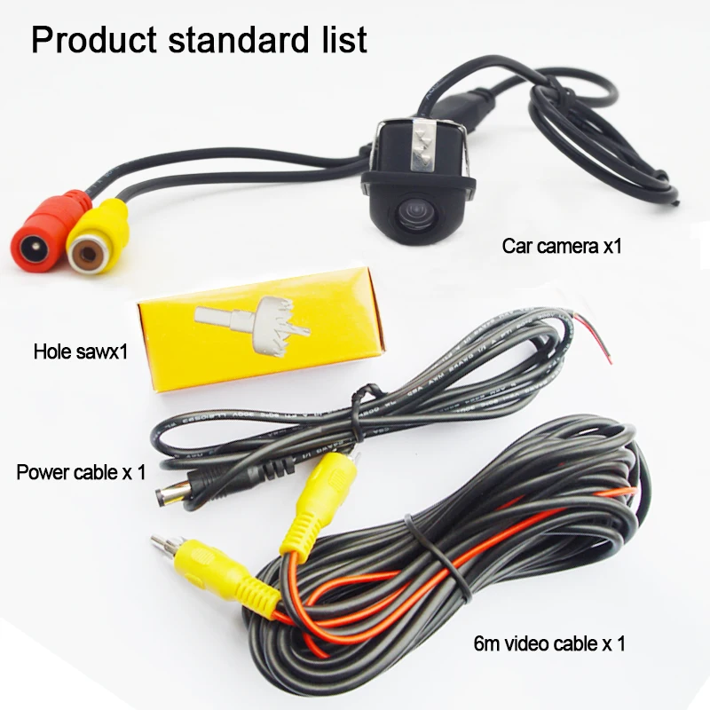 Автомобильная камера заднего вида с широкоугольным HD углом обзора 150 градусов