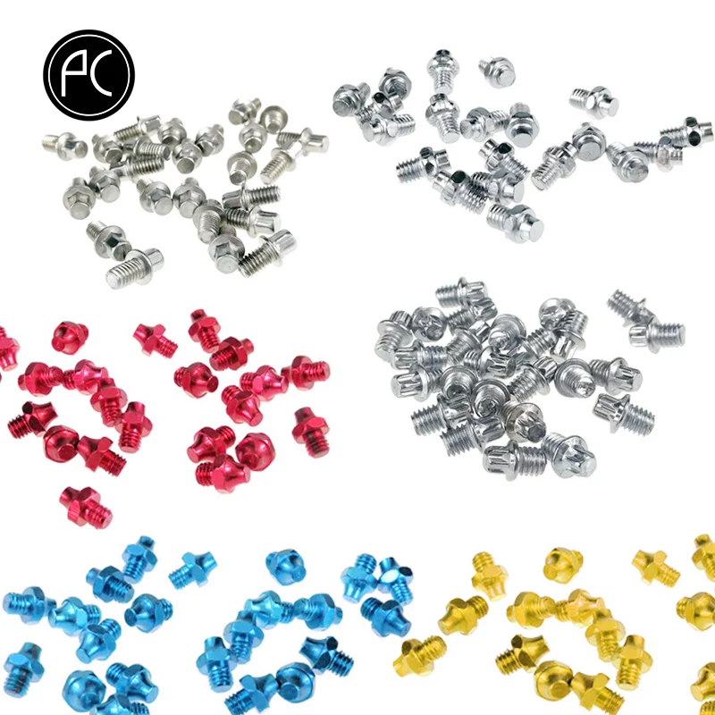 

PCycling 8pcs Bicycle Pedal Nails Bike Repair Part Aluminum Alloy Cycling Pedal Accessories MTB Road Bike Non-slip Pedal Pins