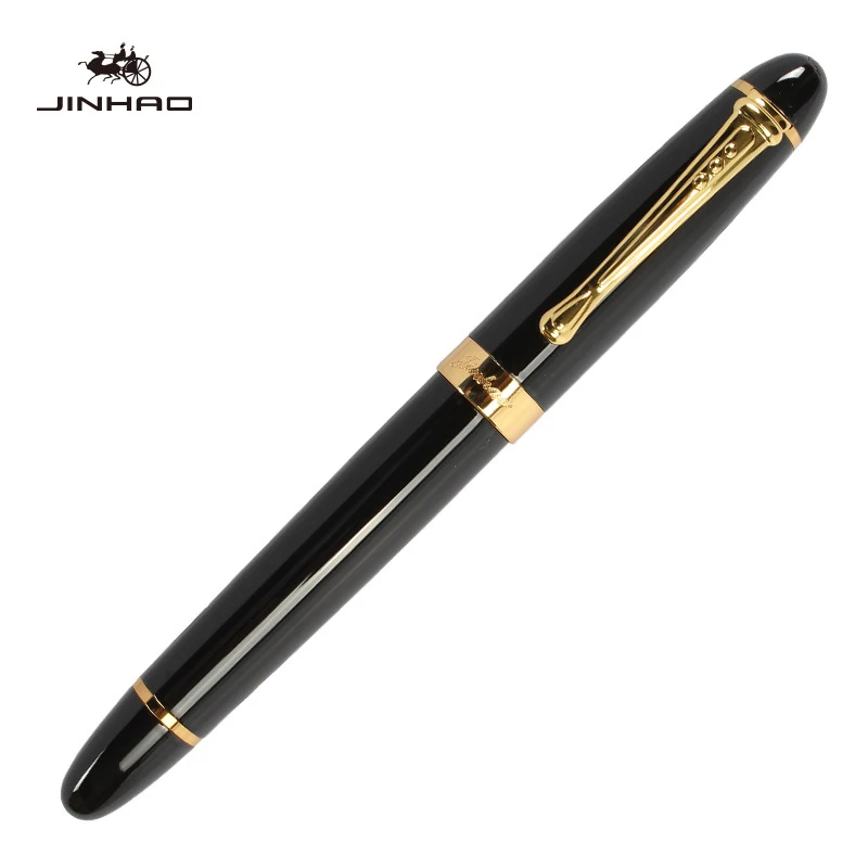 heise Jinhao X450 перьевая ручка Роскошные чернильные ручки для письма высокое качество ручка Dolma Kalem вулпен полностью металлический Синий Красный 22 цвета и чернила - Цвет: heise