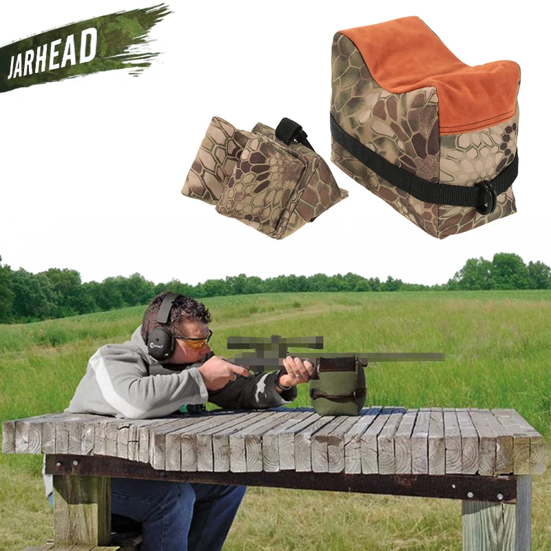 Sniper Targeting Sandbags Tactical Shooting Gun Front Rear Bag Rest Target Stand Rifle Support Sandbag Bench Hunting Accessories | Спорт и