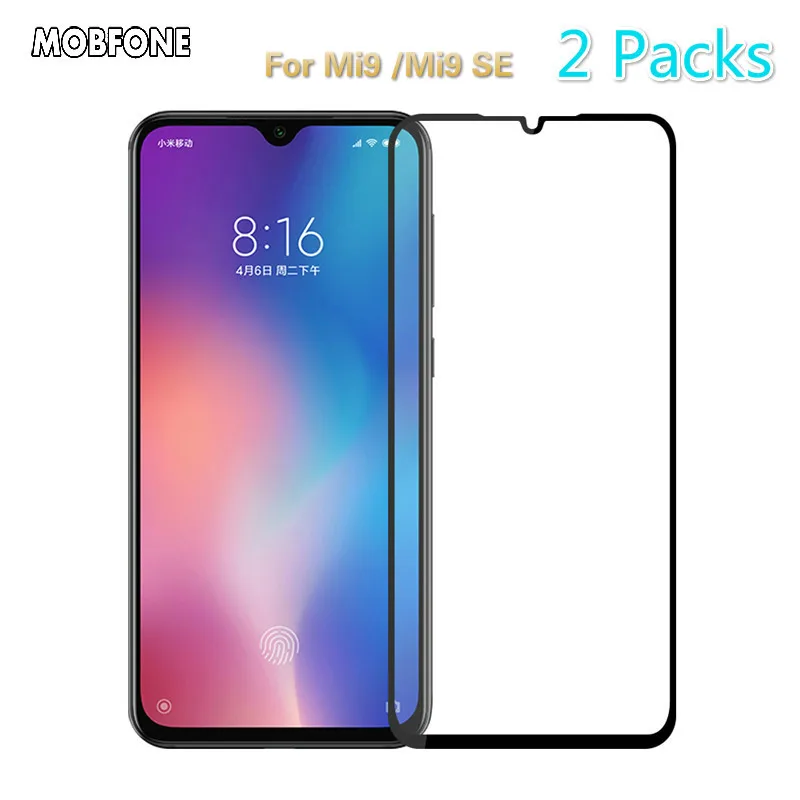 Защитное стекло закаленное для Xiaomi Mi A3 CC9 CC9e 9 Mi9 SE Lite 9H 2.5D 2 упаковки|Защитные