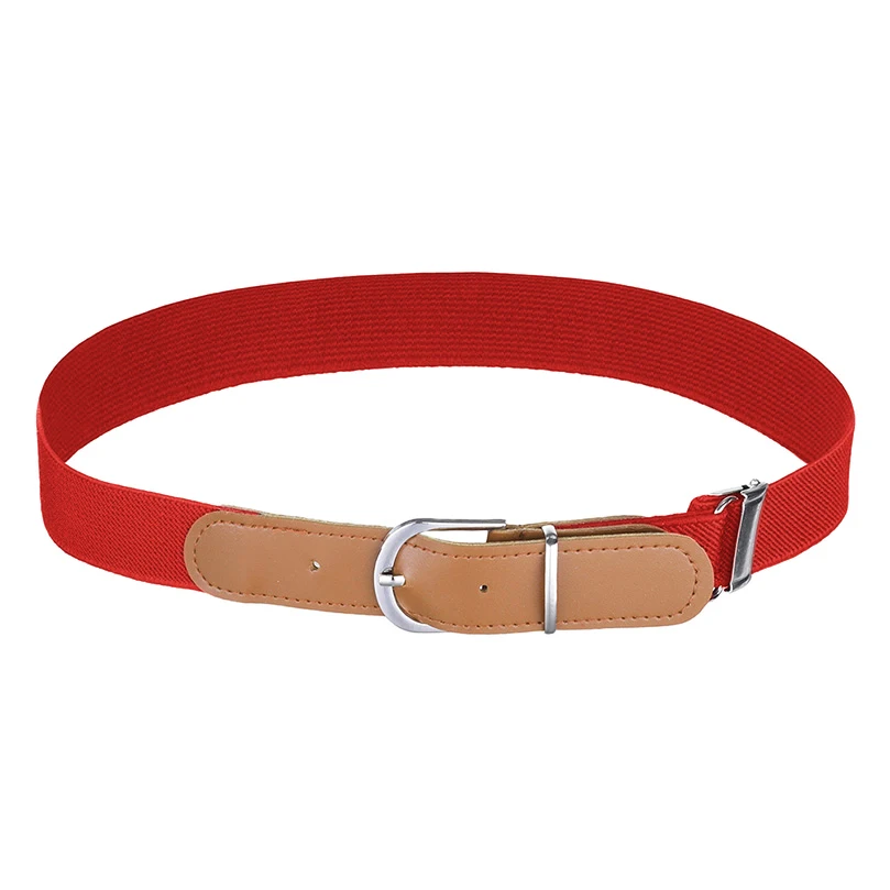 Детский Эластичный ремень AWAYTR из искусственной кожи с металлической пряжкой для