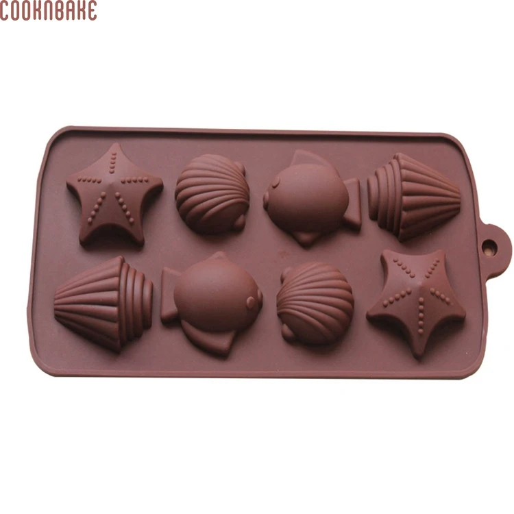 COOKNBAKE силиконовая форма для выпечки сделай сам морских ракушек рыбок тортов