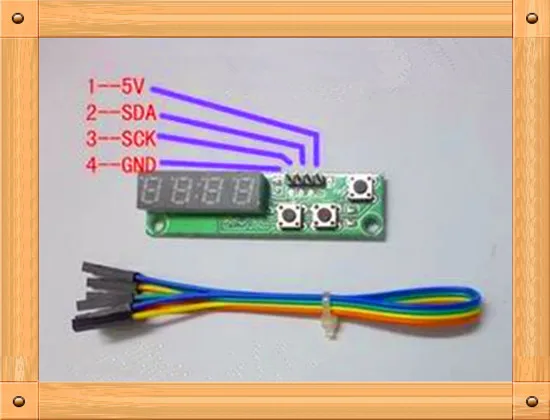 

Free Shipping!!! 10pcs TM1650 display key board I2C communication SOP16 module