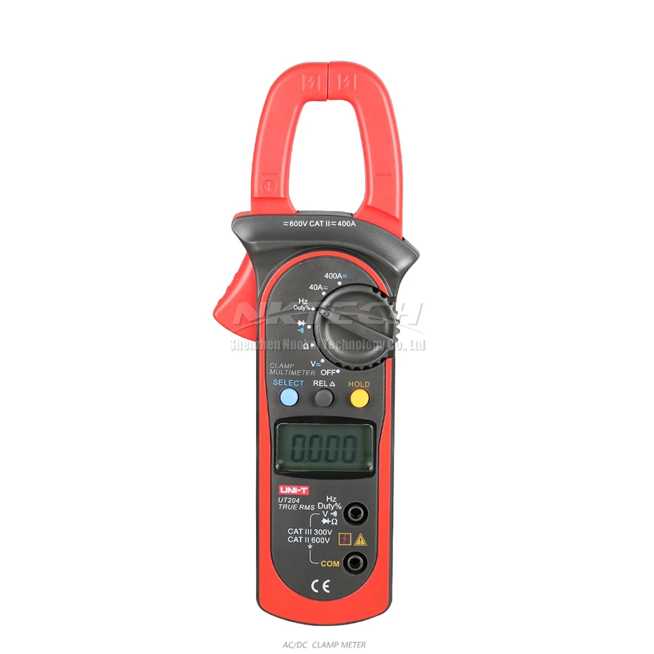 UNI-T цифровой клещи мультиметр UT203 UT204 UT204A AC DC Вольт сопротивление тока Частота Рабочий цикл диод Тест Авто Диапазон