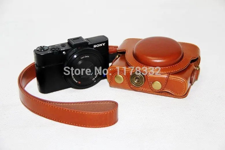 Кожаный чехол для камеры Sony RX rx100/RX100II/RX100III M3 rx100 iii 100 ii камеры|camera bag|bag forrx |