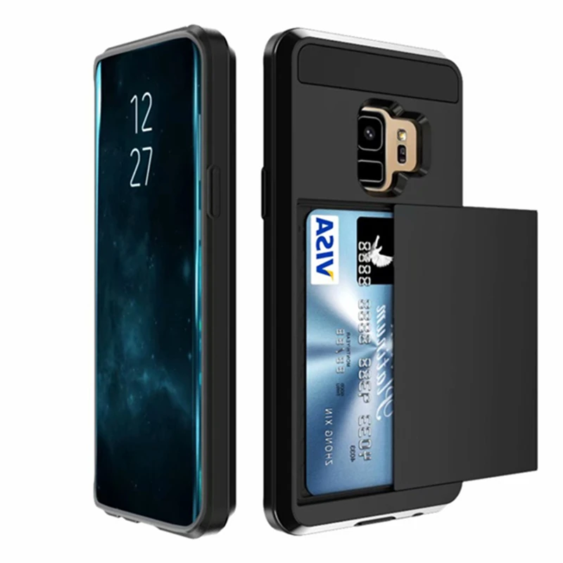 Для samsung Galaxy S10e S9 S8 Note 10 Plus чехол-кошелек с отделением для кредитных карт PC чехол для S6 S7 Edge TPU Защитный противоударный чехол