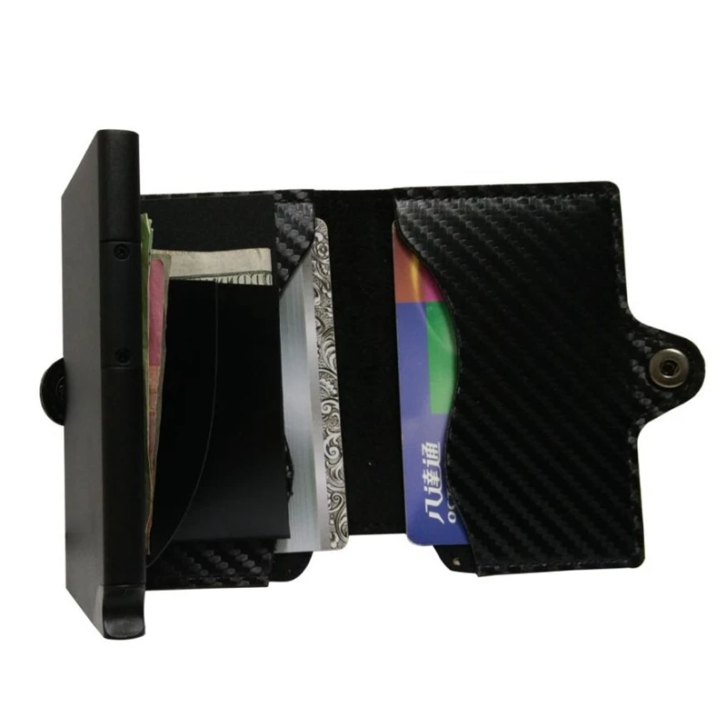 2020 Противоугонный мини кошелек высокого качества из углеродистой искусственной