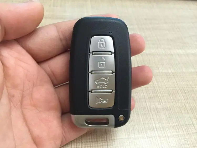 Размер для hyundai Solaris IX35 Kia K2 K5 Sportage 3 кнопки Интеллектуальный Автомобильный ключ дистанционного управления 433 МГц с чипом ID46 - Цвет: KIA 4 Buttons
