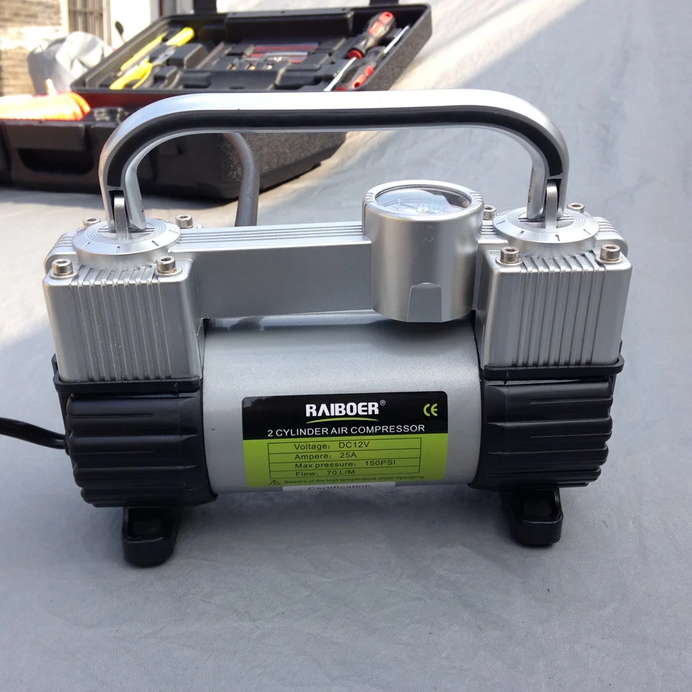 Оптовая высокого качества Воздушный компрессор 12V с чемоданом мини надувной