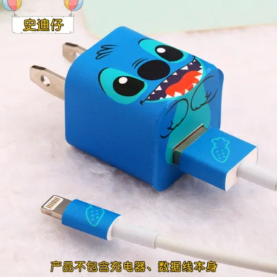 style 10 1 шт. мультфильм USB Дата-кабель для мобильного телефона намотки кабеля мультфильм наклейки USB зарядное устройство кабель протектор наклейки для iPhone 5 5S 6s 7 - Цвет: style 10