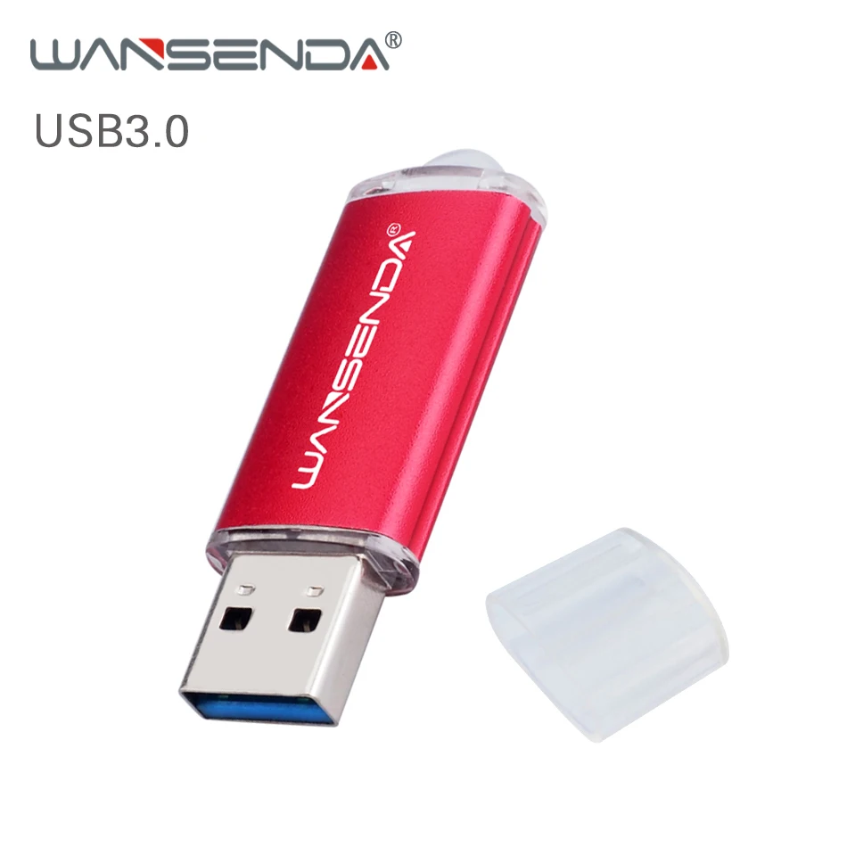 WANSENDA металлический Usb флеш накопитель 16 ГБ 32 64 3 0 Гб 128 ГБ|USB флэш-накопители| |