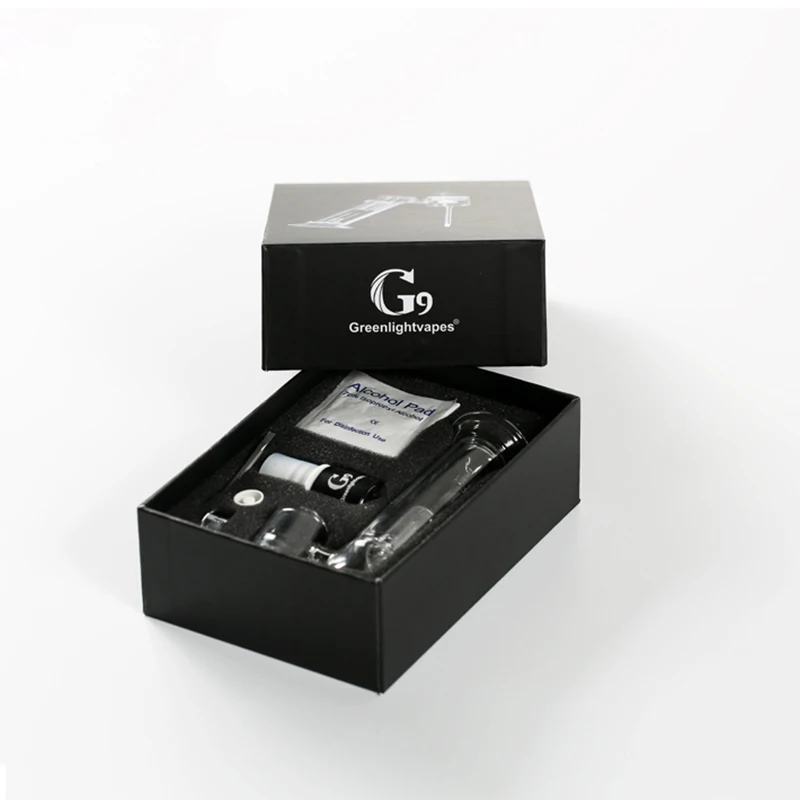 G9 510 Nail Rig Enail распылитель для воска и масел испаритель кварцевый Vape бак стеклянный фильтр Dab Bubbler 510 коробка с резьбой мод ручка без батареи 0C