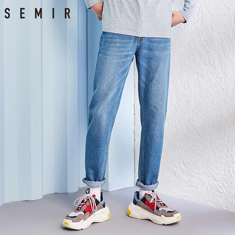 SEMIR джинсы мужские прямые брюки классические джинсовые эластичные модные